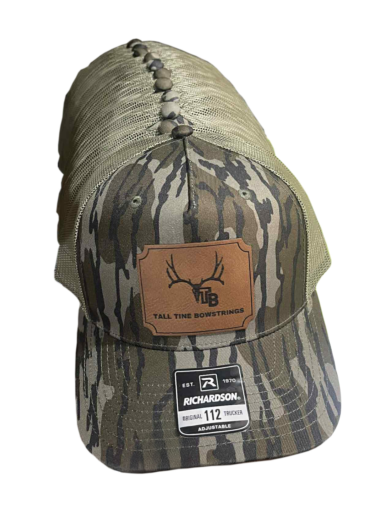 Tall Tine Bowstrings Richardson 112 Trucker Hat in Mossy Oak Bottomland