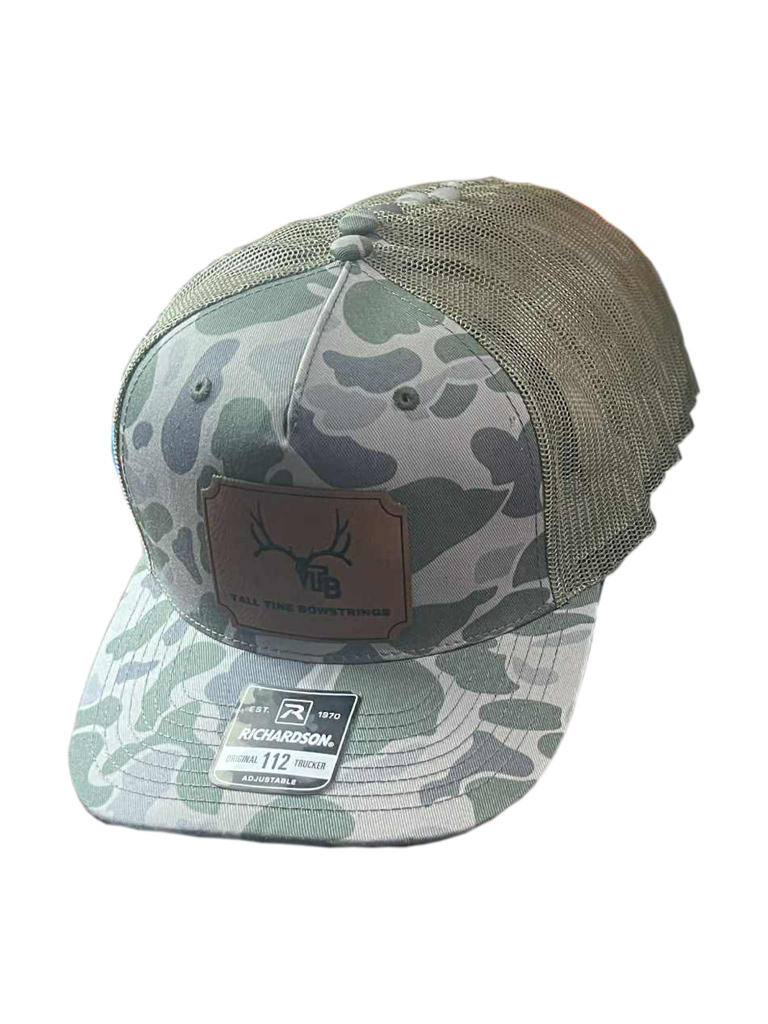 Tall Tine Bowstrings Richardson 112 Trucker Hat in Duck Camo